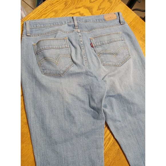 LEVI STRAUSS Jeans Womens 12M BLUE BOOTCUT CURVY Preowned Denim BOOT CUT Used - Picture 9 of 11